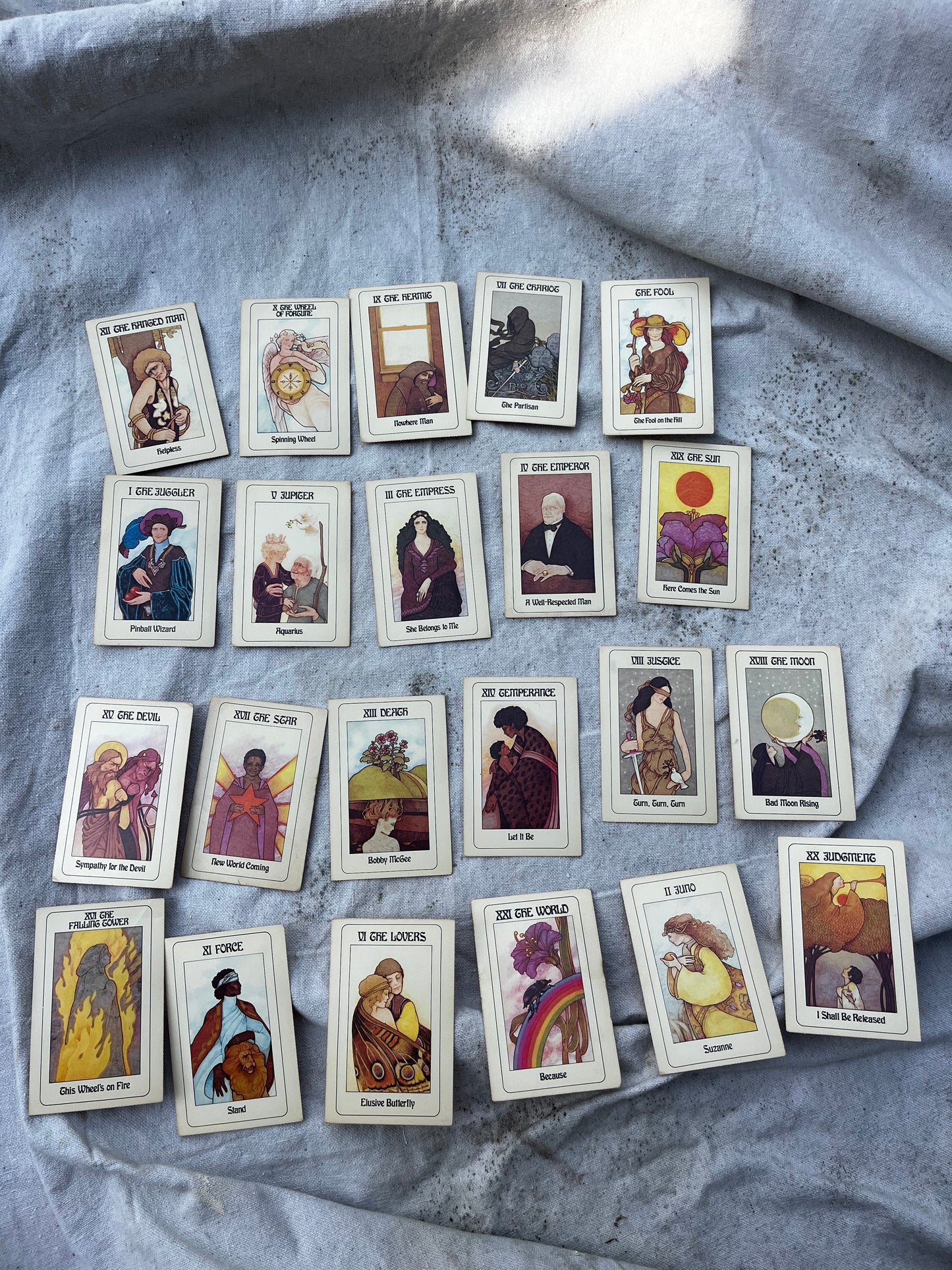 Vintage Major Arcana 22 Card Tarot Deck