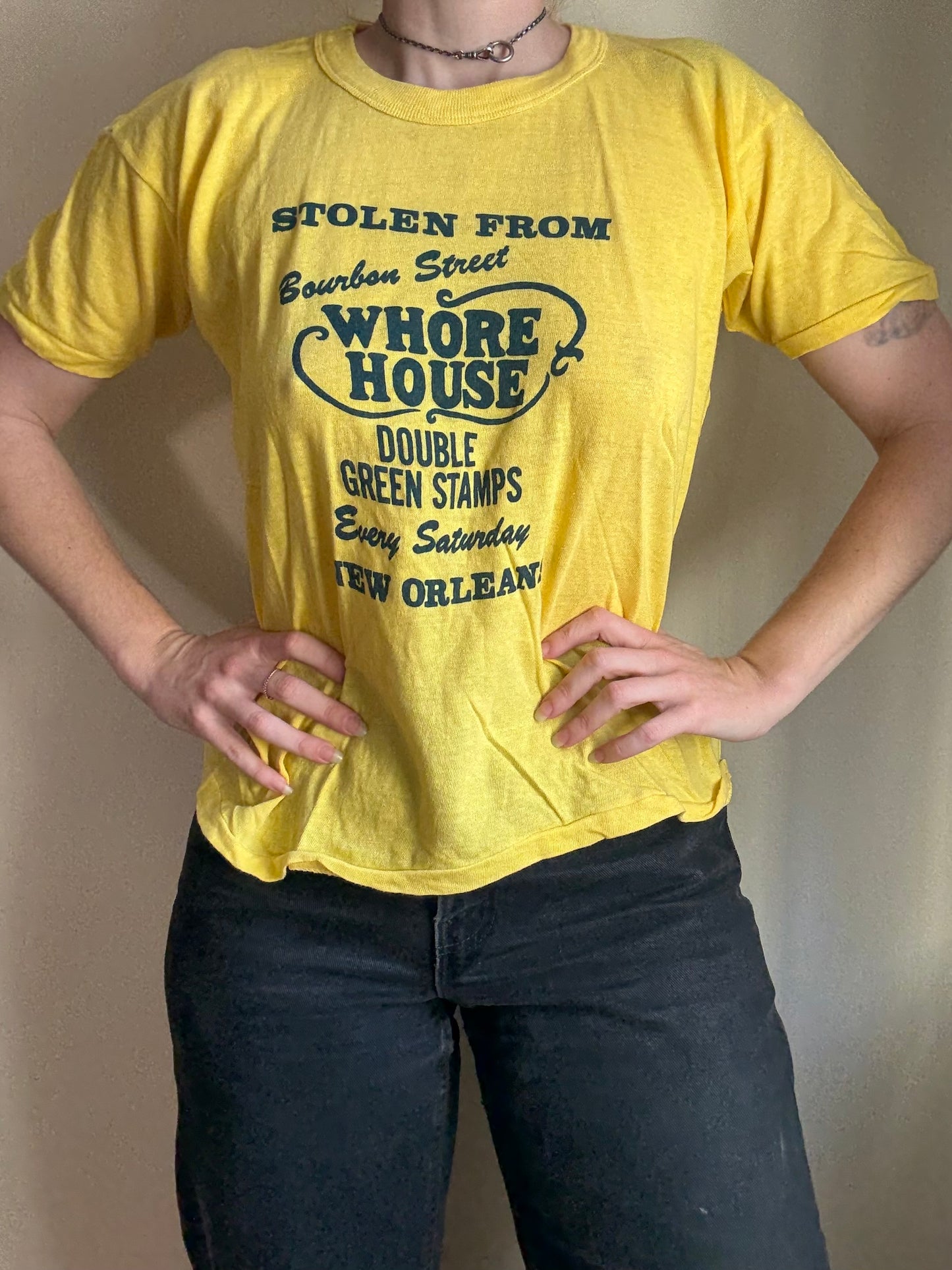 1980s Bourban St Whore House Tee M