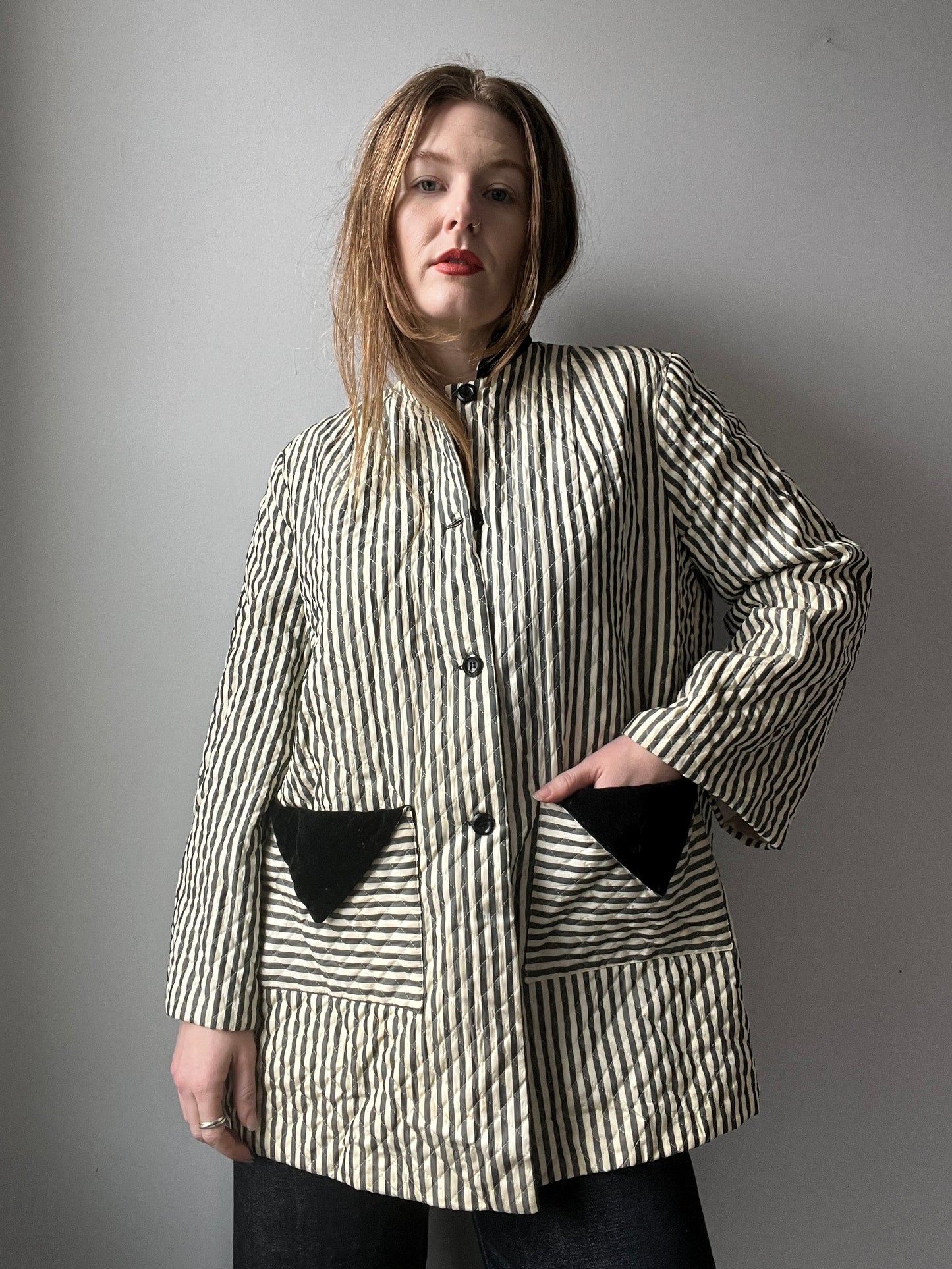 1940’s Striped Jacket L