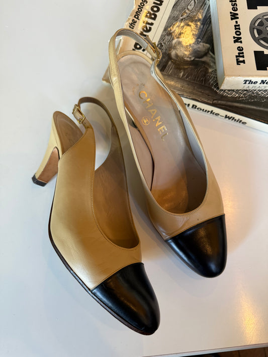 1960s/1970s Chanel Slingbacks 6.5