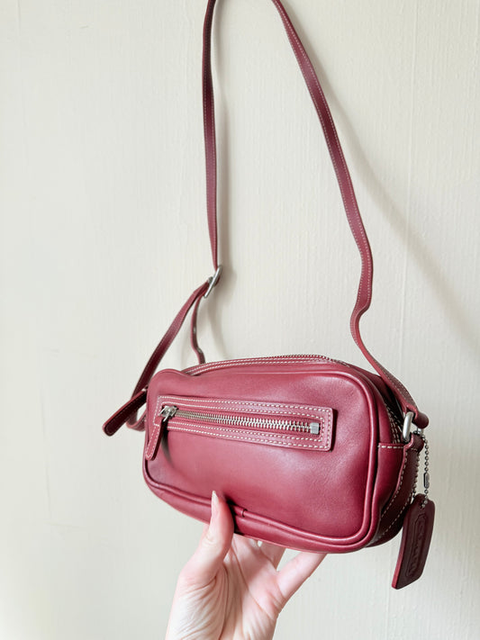 Pristine Red Small Coach Bag 2002 9589