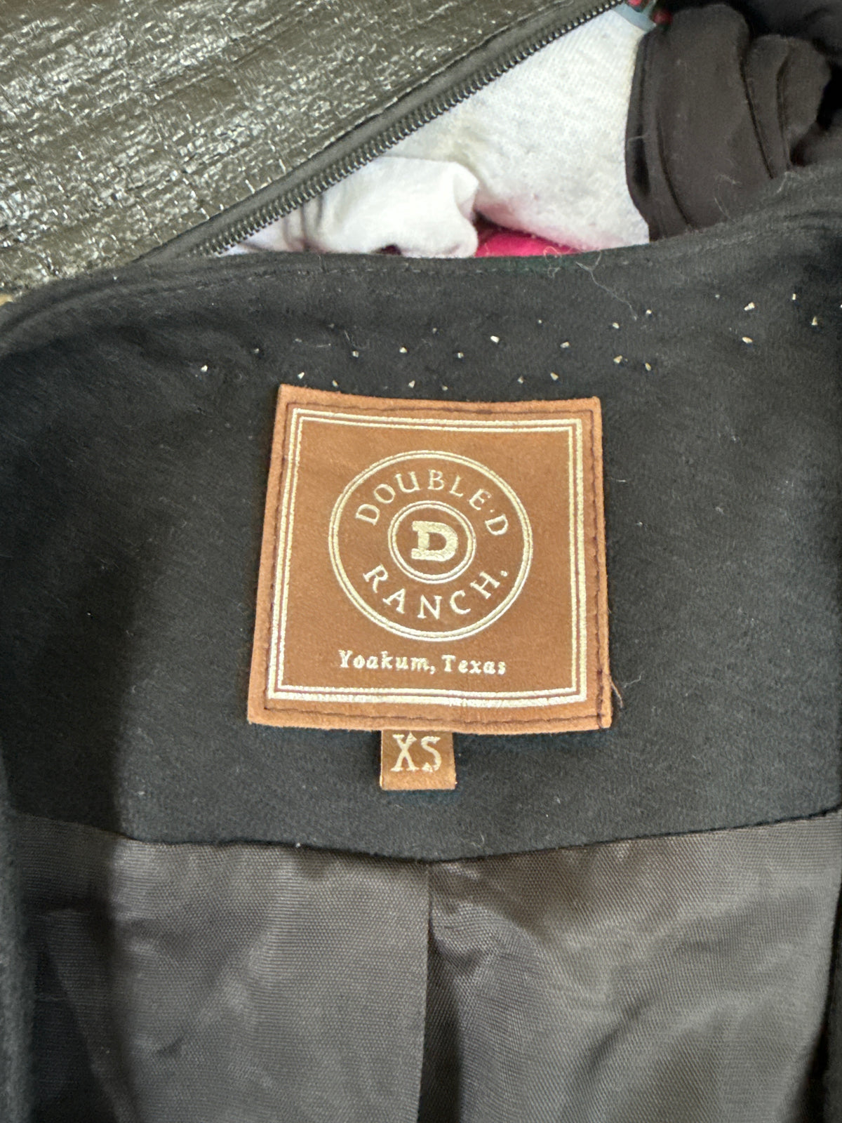 Double D Ranch Wool Fitted Jacket with Stud Detailing XS/S