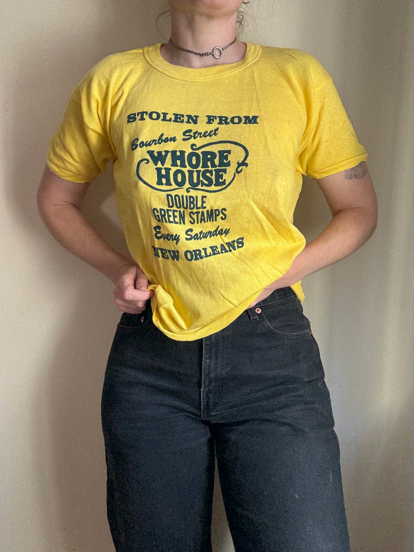 1980s Bourban St Whore House Tee M