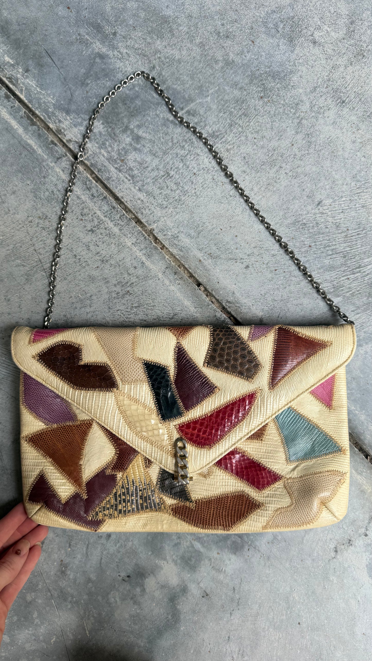 Vintage Patchwork Leather Bag