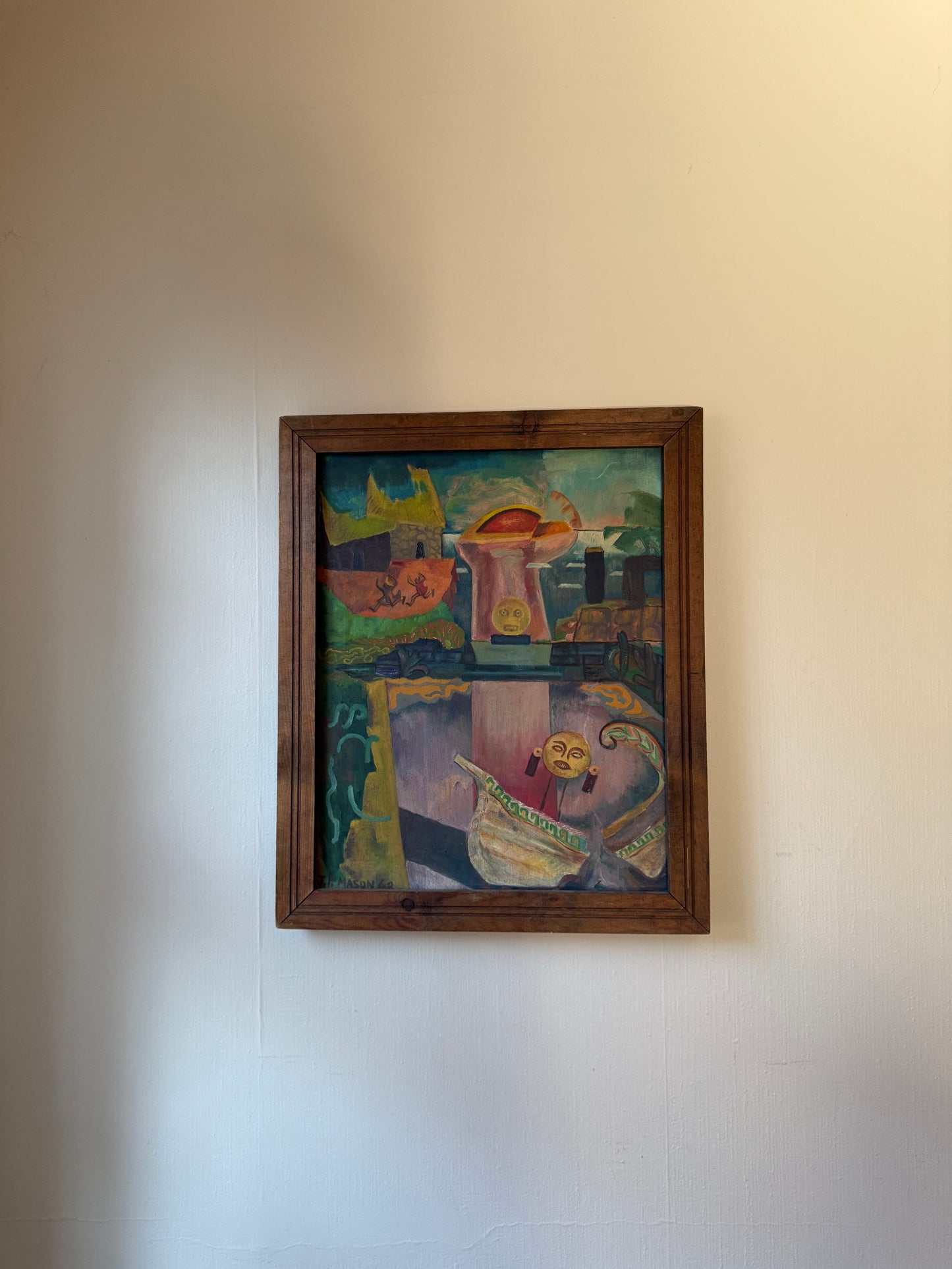 1960s Abstract Oil Painting