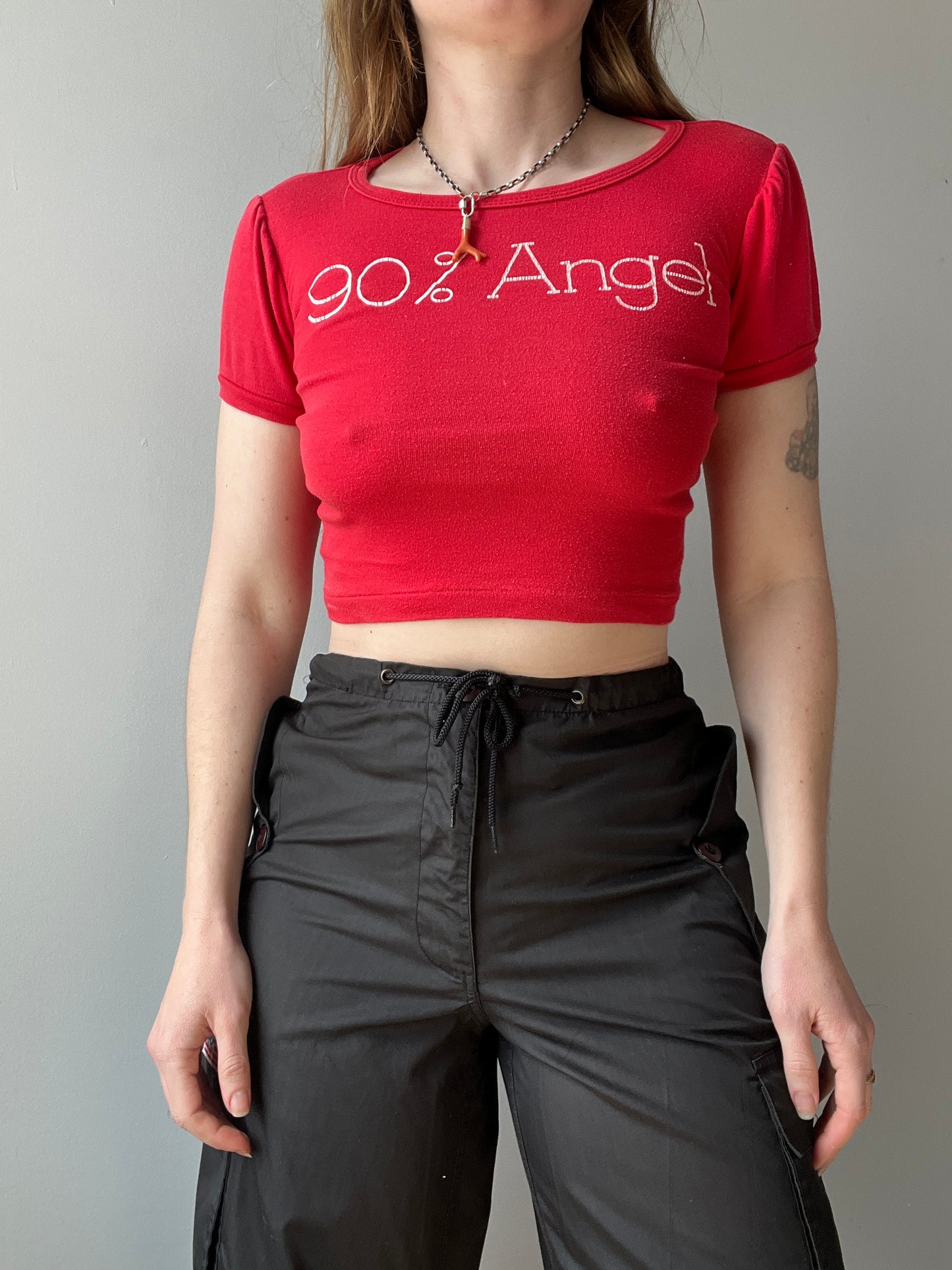 1980s 90% Angel Baby Doll Tee XS