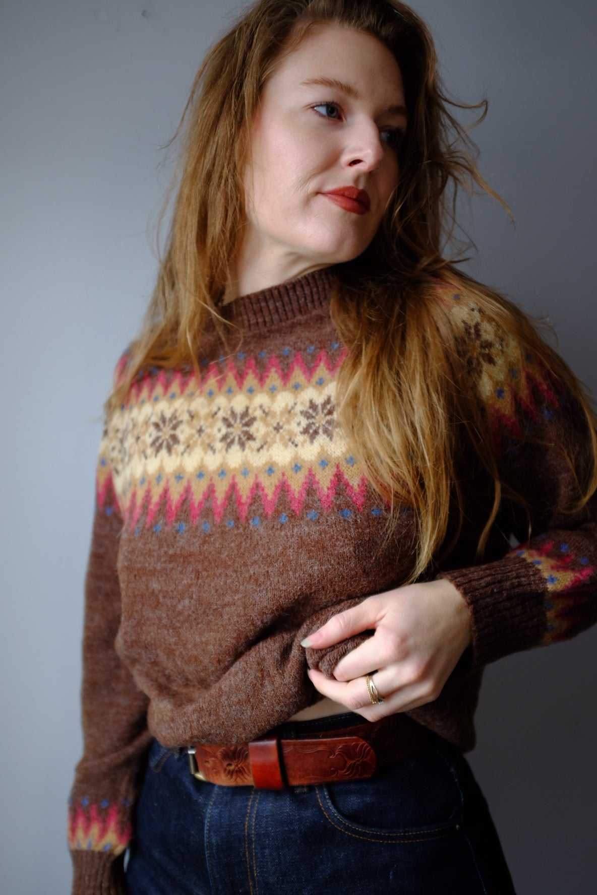 1970s Knit Sweater M