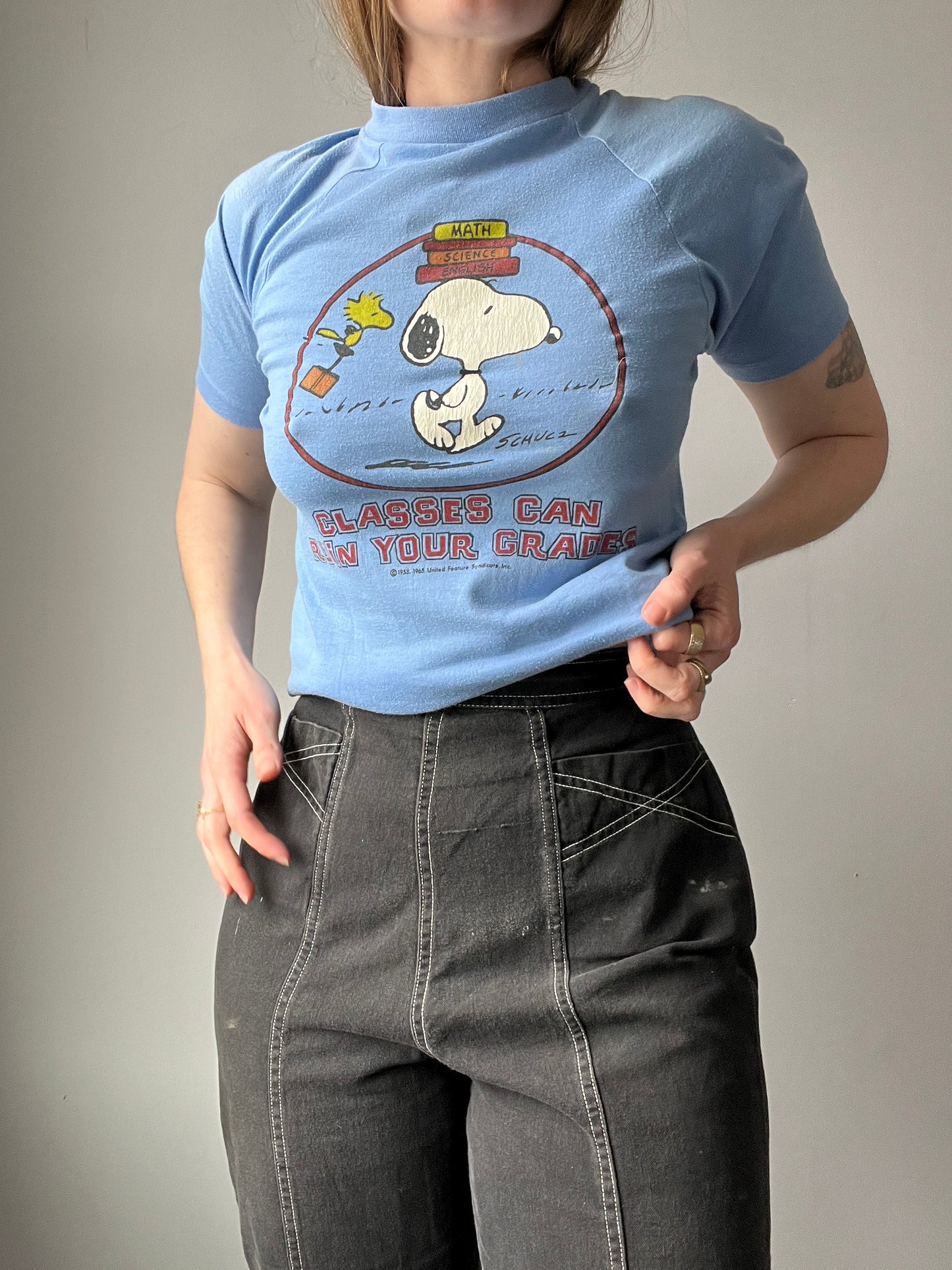 1970s Snoopy School T Shirt S