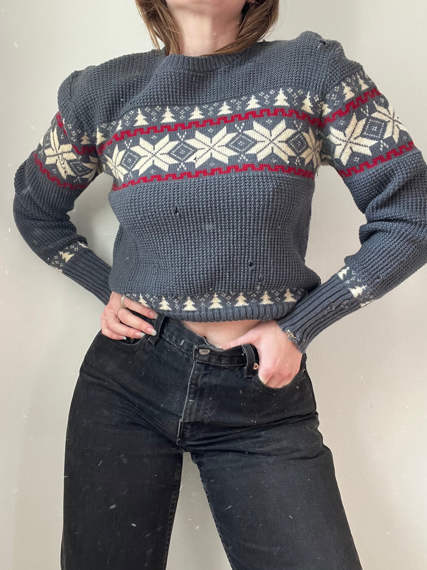 1950s Puritan Wool Grey Sweater