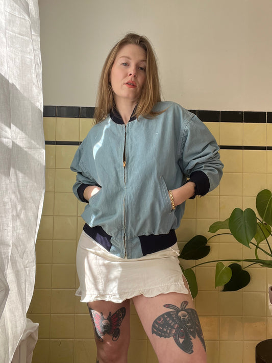 1960's Chambray Selvedge Zip Up Jacket