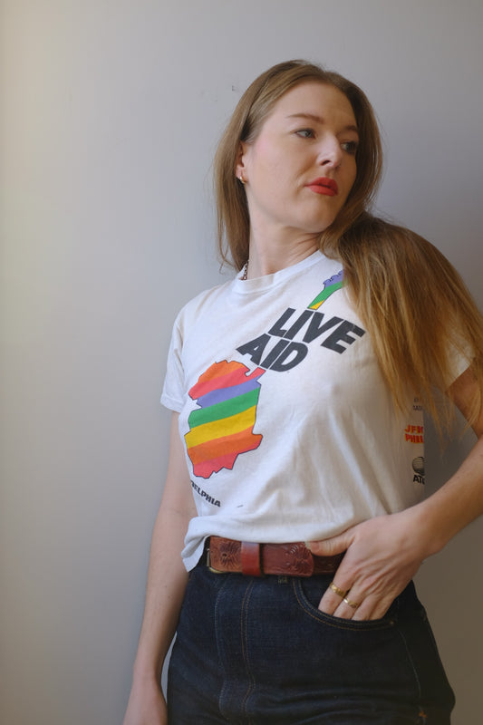 1980s Live Aid T Shirt M