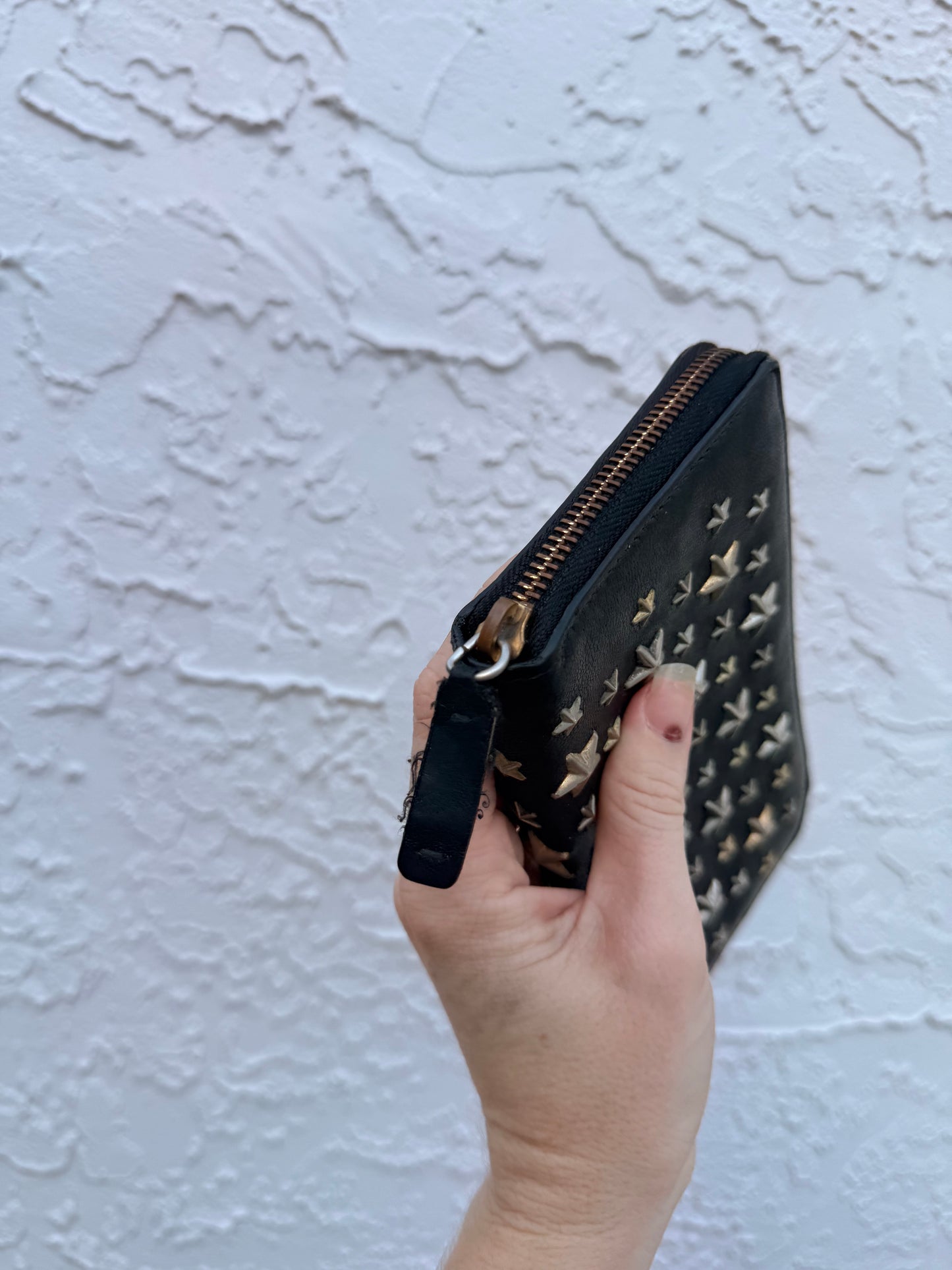 Jimmy Choo Star Studded Zip Wallet