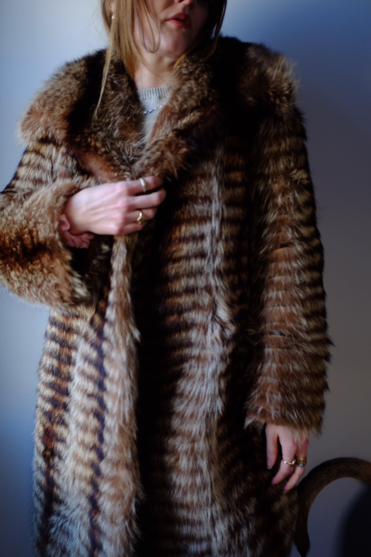 1950s Weasel Fur Coat