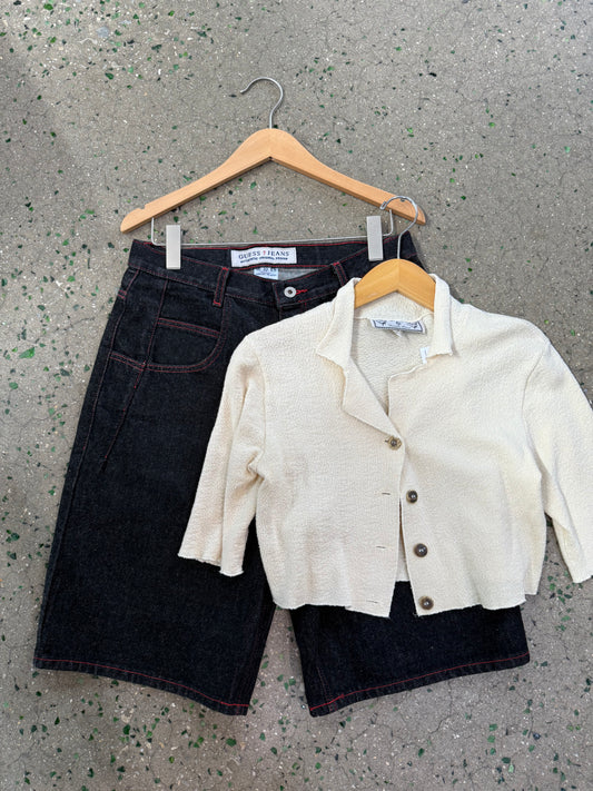Cream Cotton Top 1990s