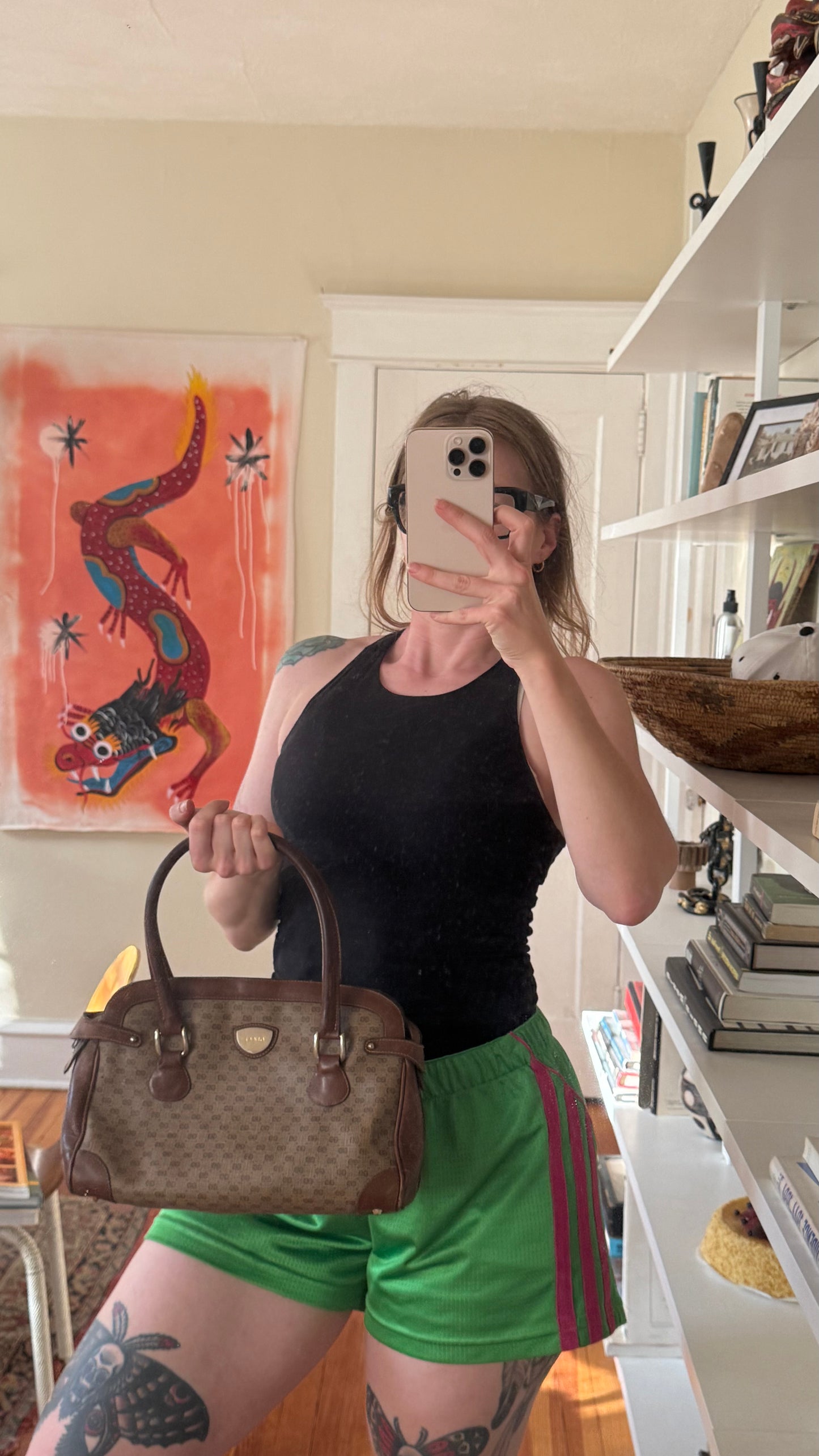 1970s/1980s Authentic Gucci Monogram Purse