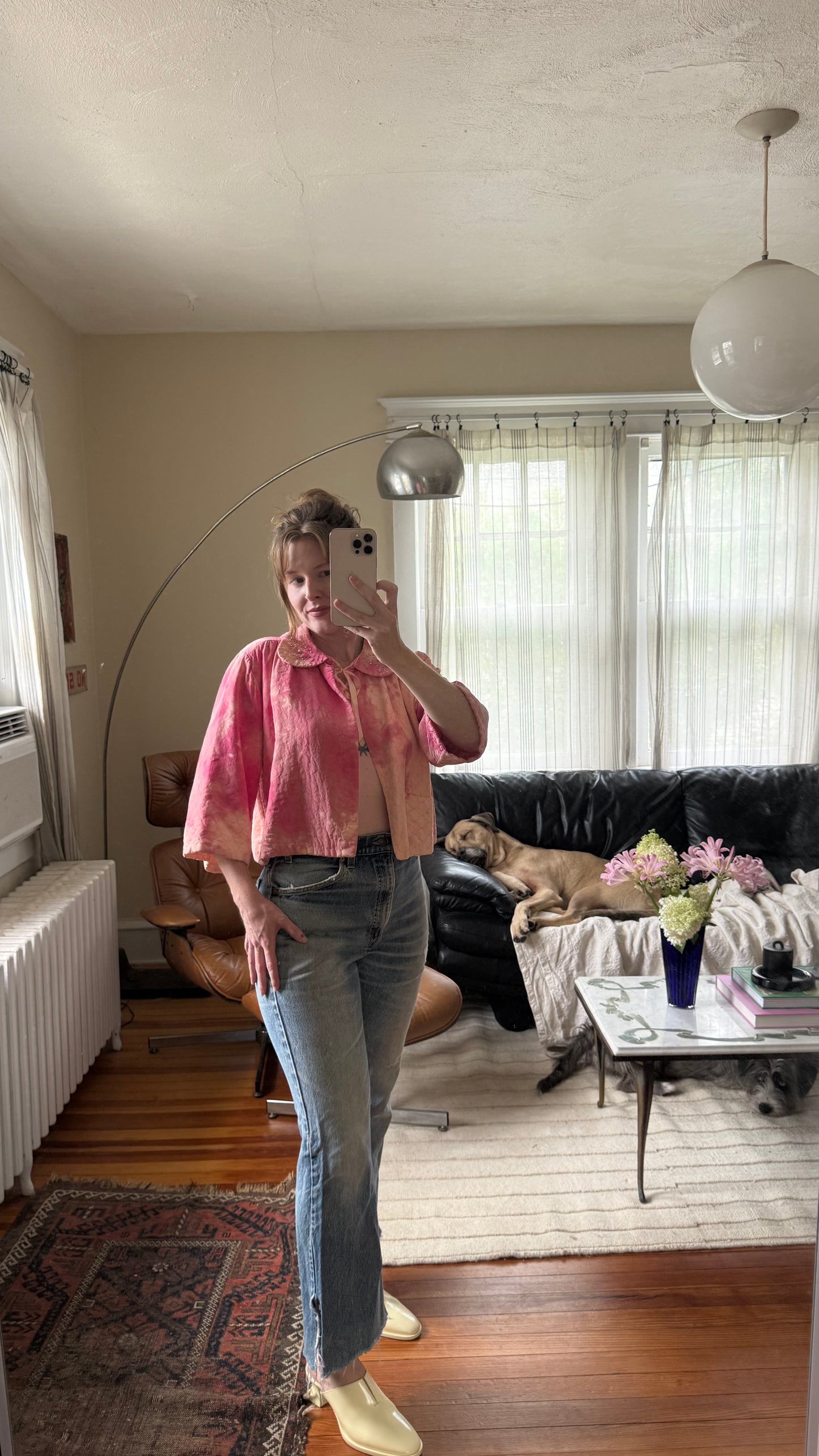 1940s Pink Bed Jacket