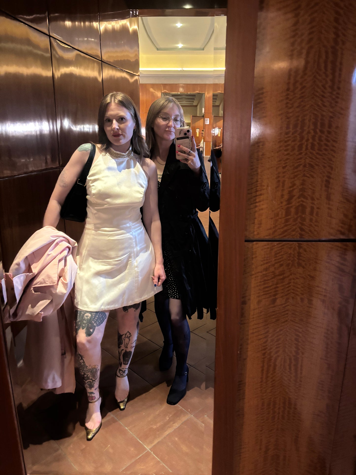 1970s Bridal Style Mini Dress
