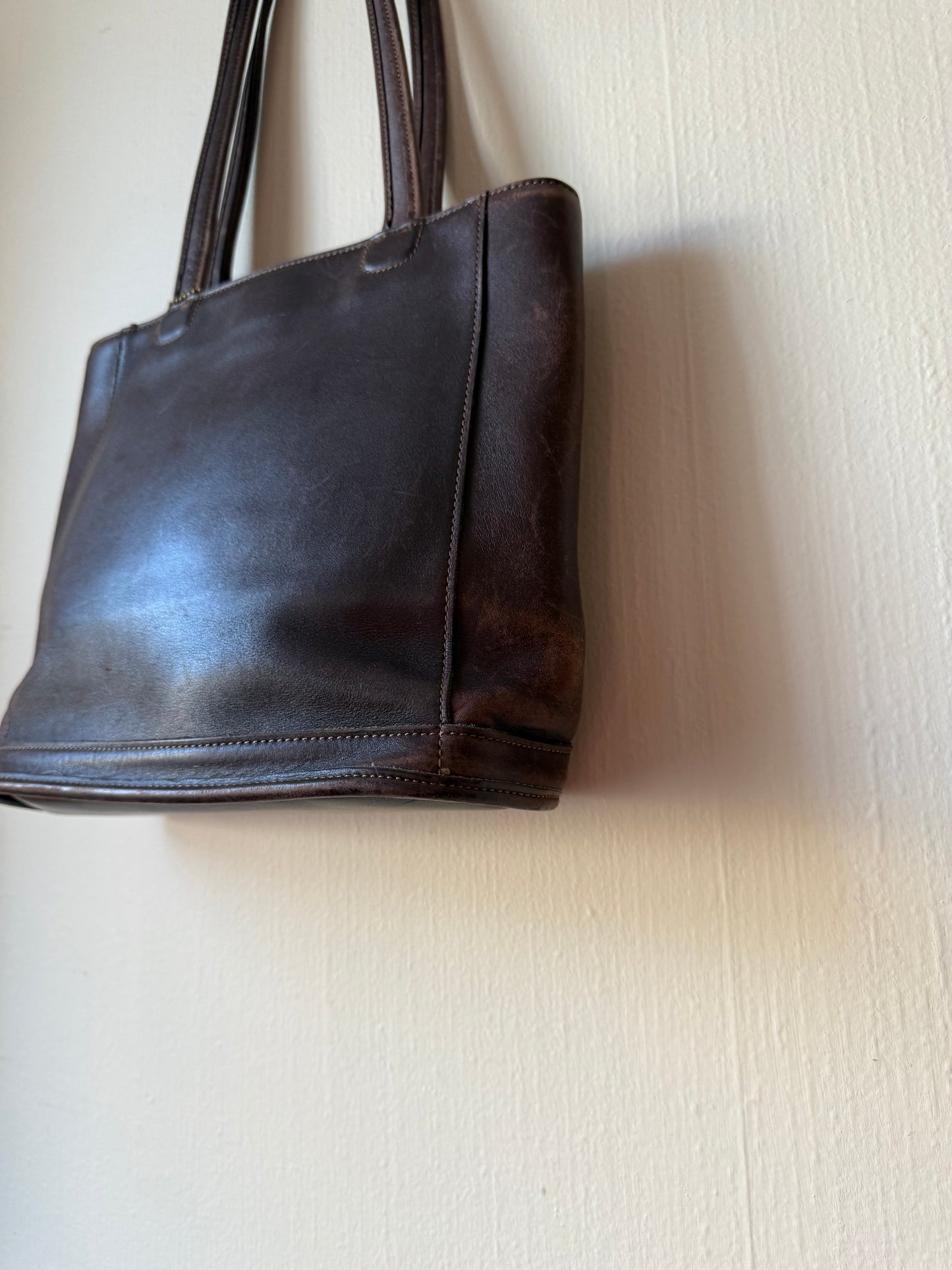 Vintage Coach Brown Bleeker Tote Bag 9305