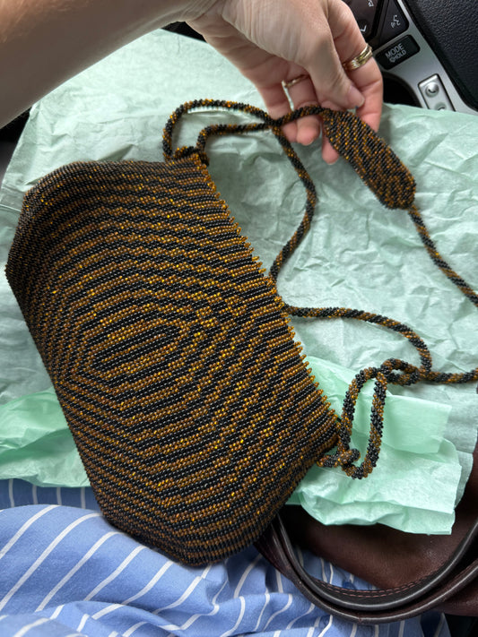 Hand Beaded Vintage Purse