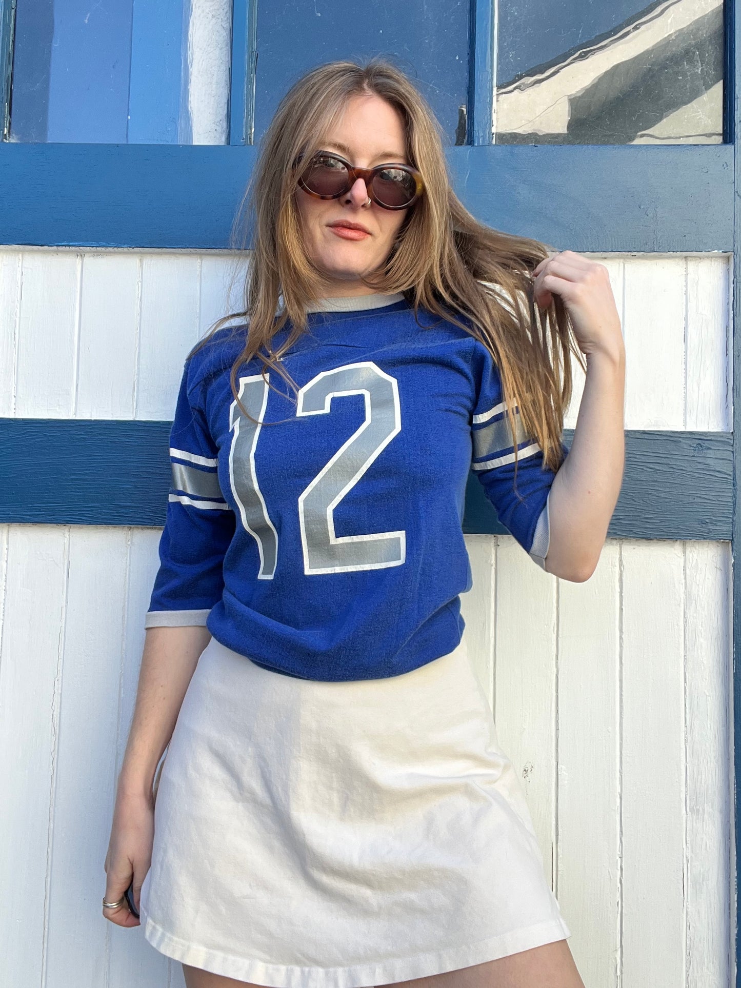 1970s Blue Number 12 Tee S/M