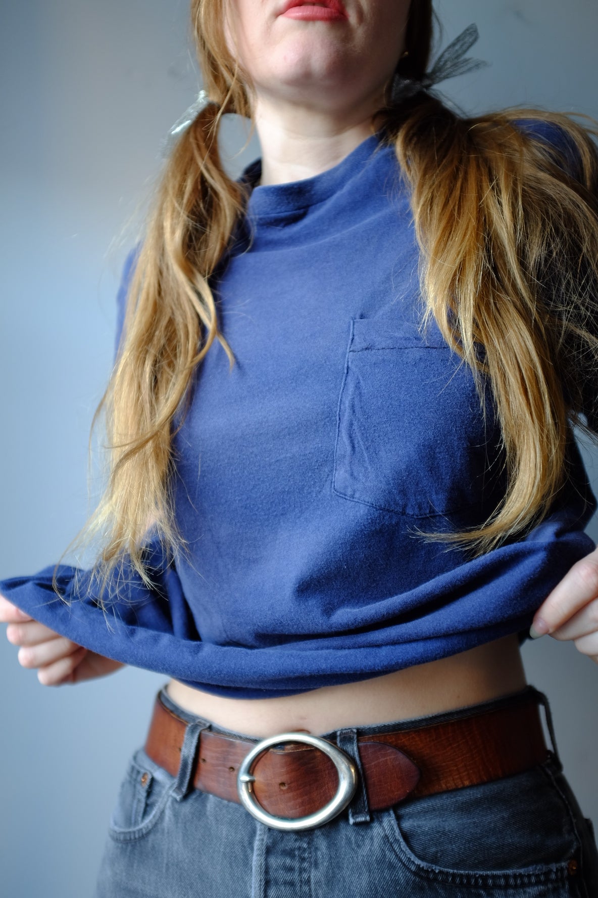 1980s Navy Blue Pocket Tee