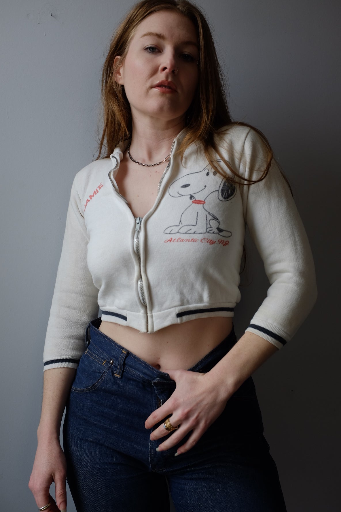 1960s Snoopy Zip Up Sweatshirt