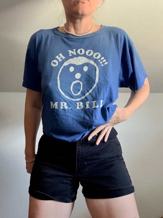 1970s Oh Nooo!!! Mr Bill Blue Tee S-L