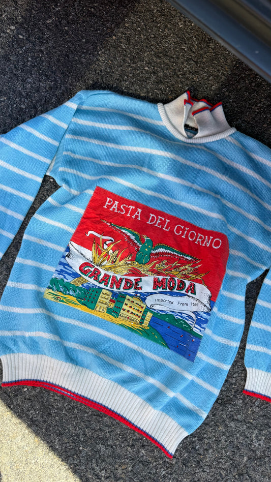 1980s Pasta Knit Sweater