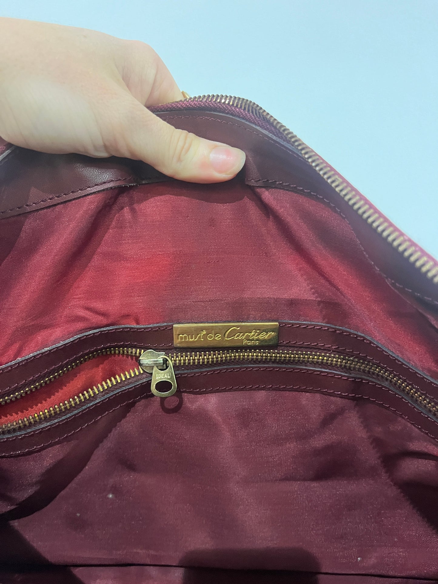 Vintage 1980s Cartier Boston Travel Bag