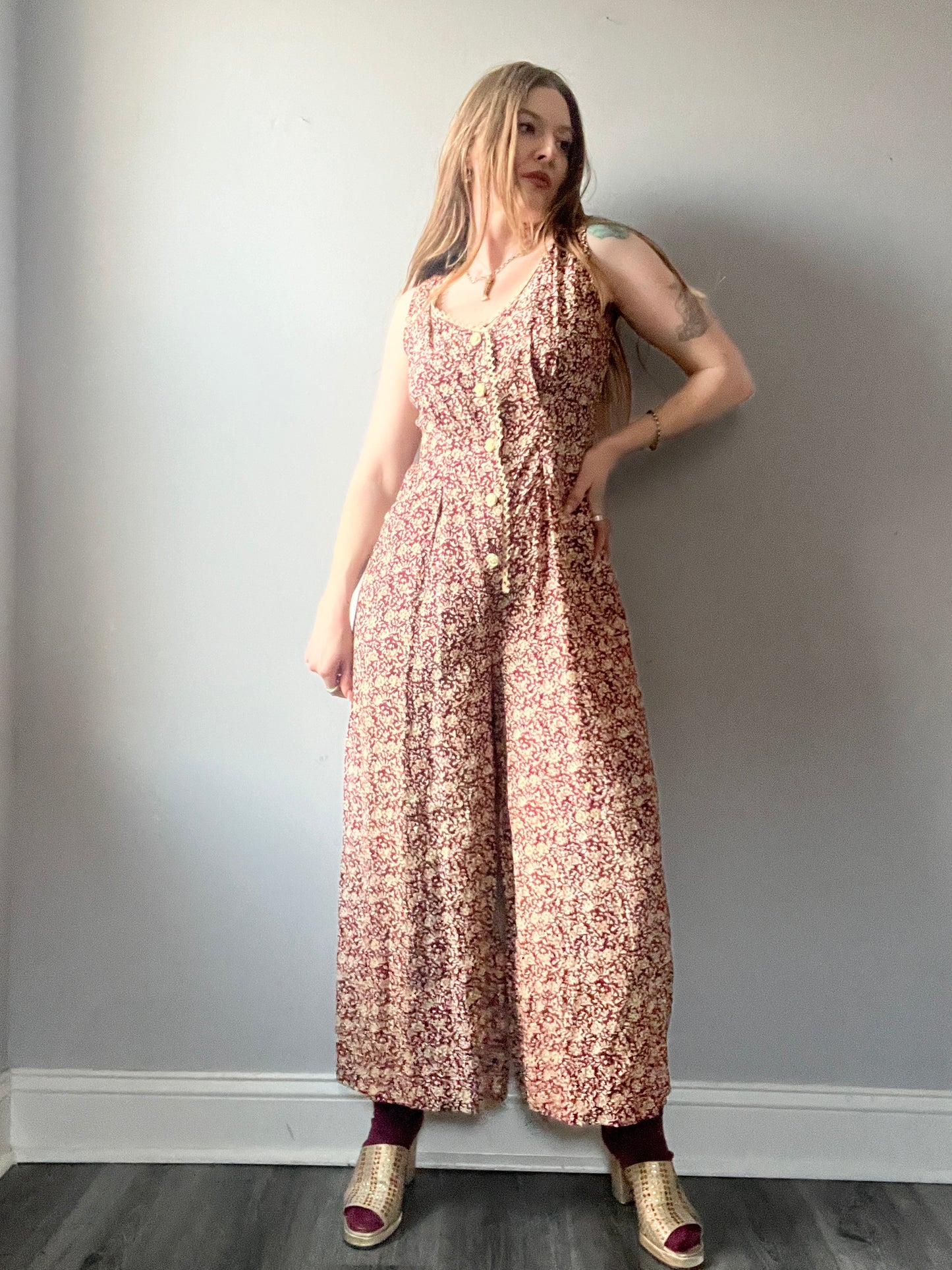 1990’s 100% Rayon Vintage Jumpsuit