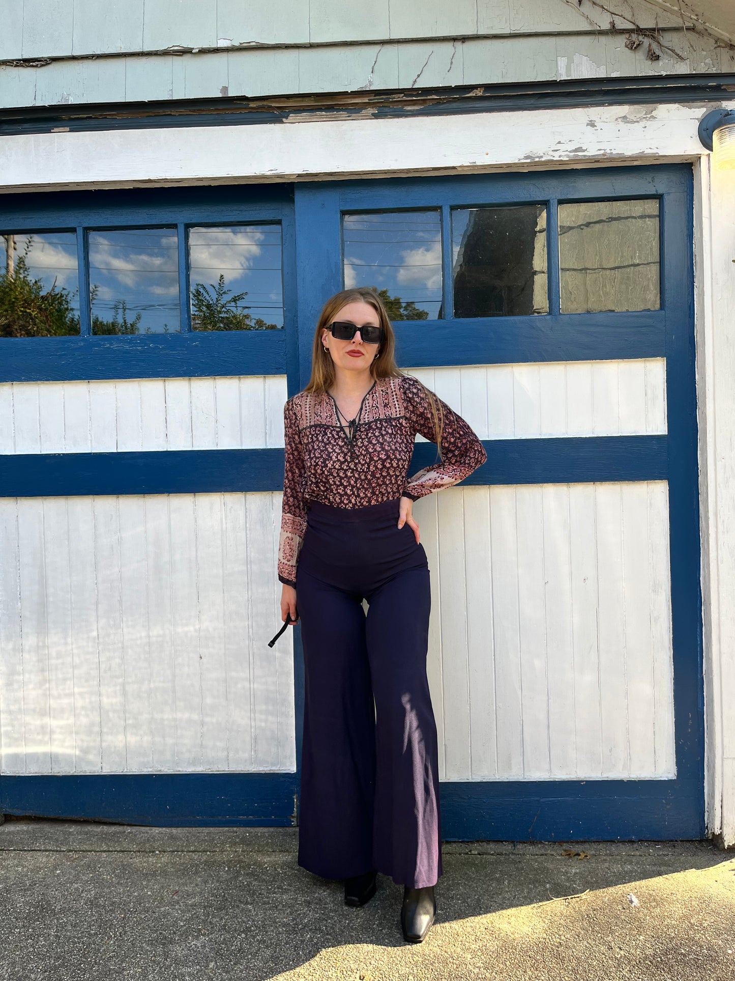 Vintage Rayon Bell Bottoms