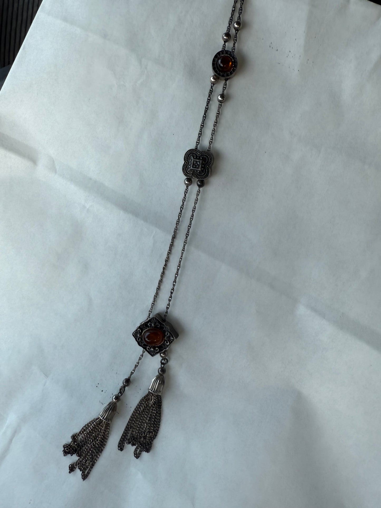 Signed Hughes Slider Necklace