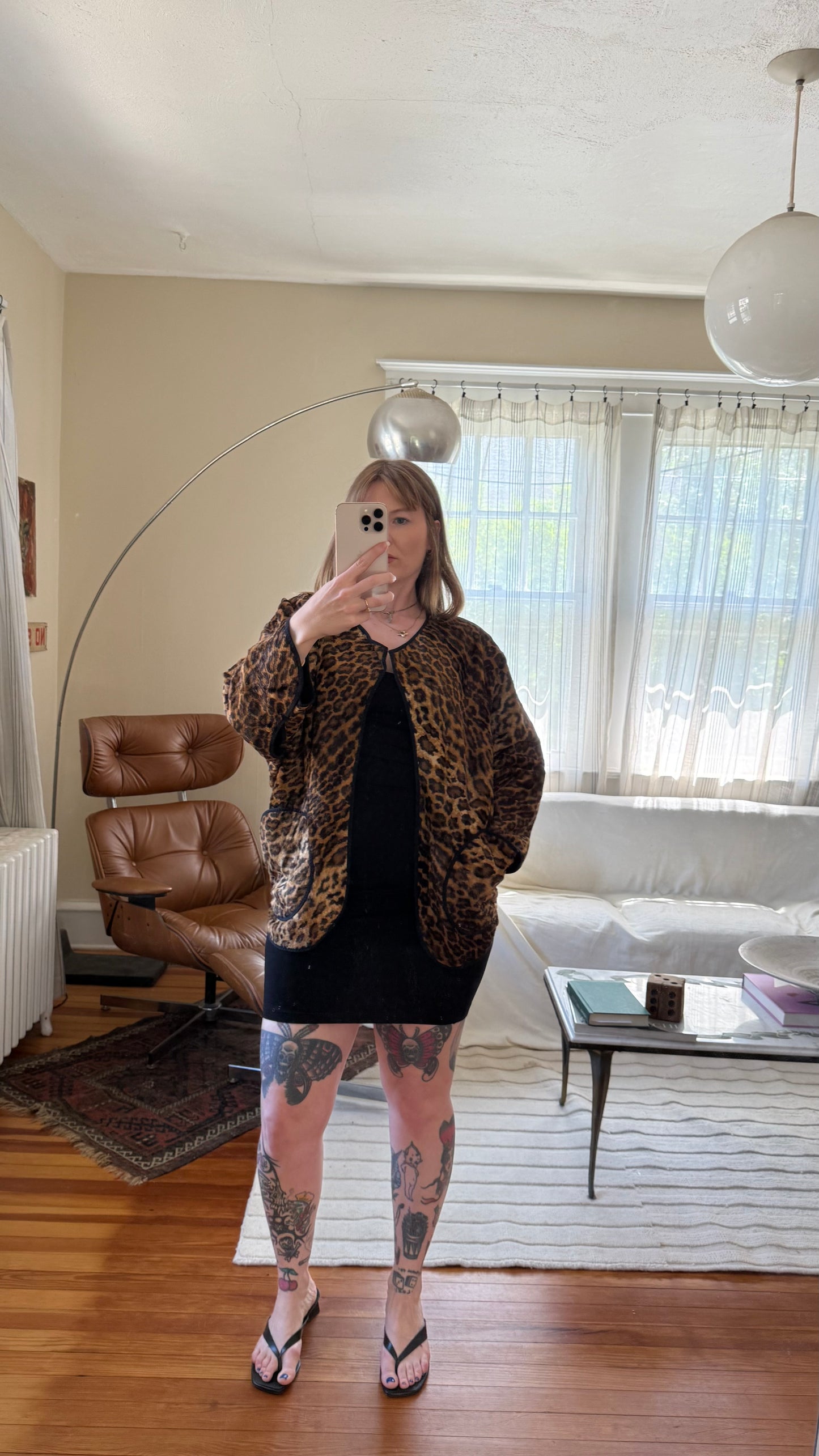 1980s Cheetah Print Hand Made Jacket Woofy Bubbles Brand
