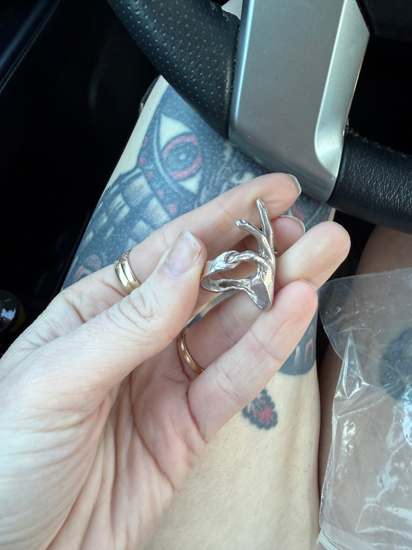 Sterling Silver Hand Ring