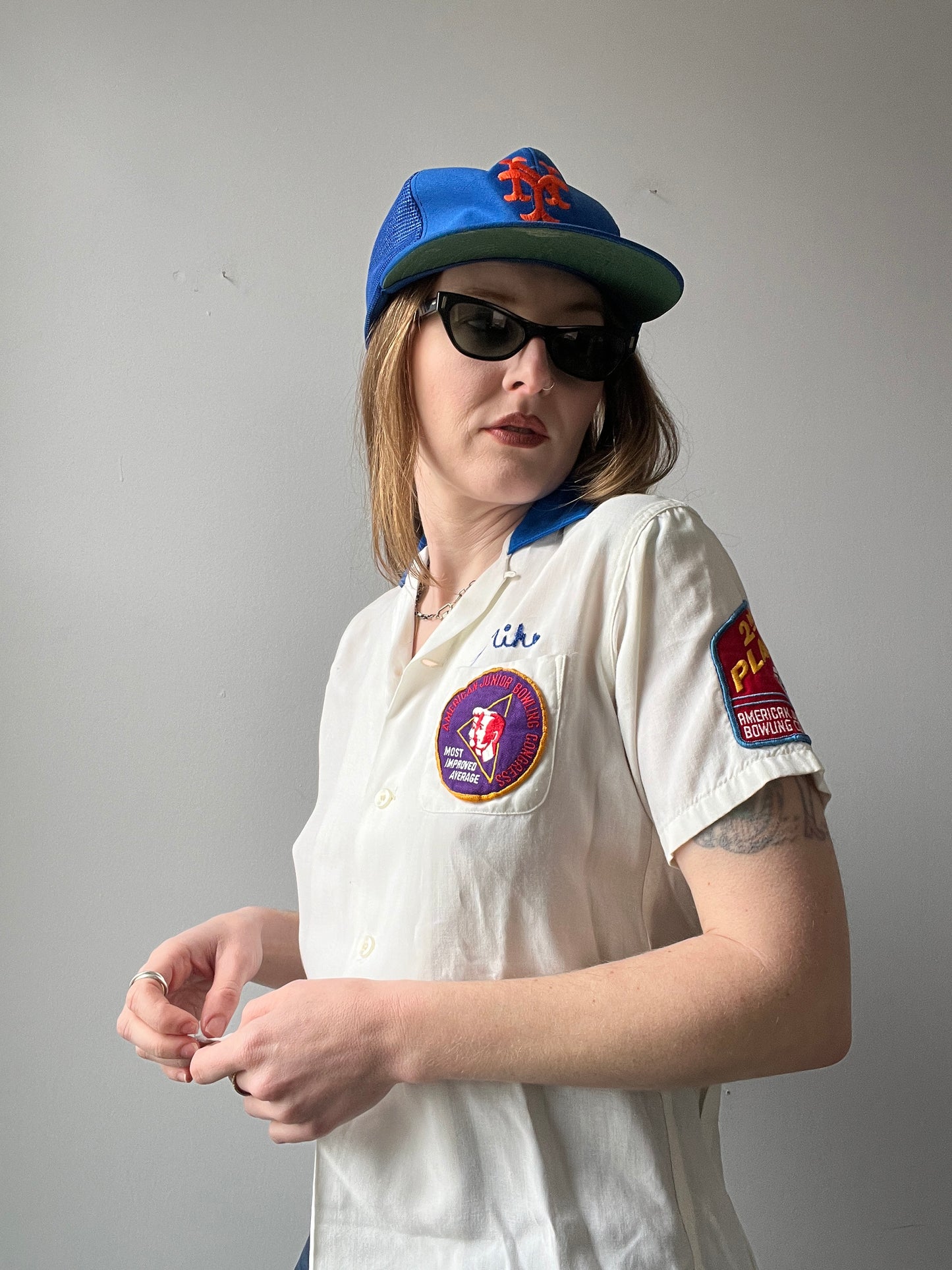 1950’s Embroidered Bowling Tee Small