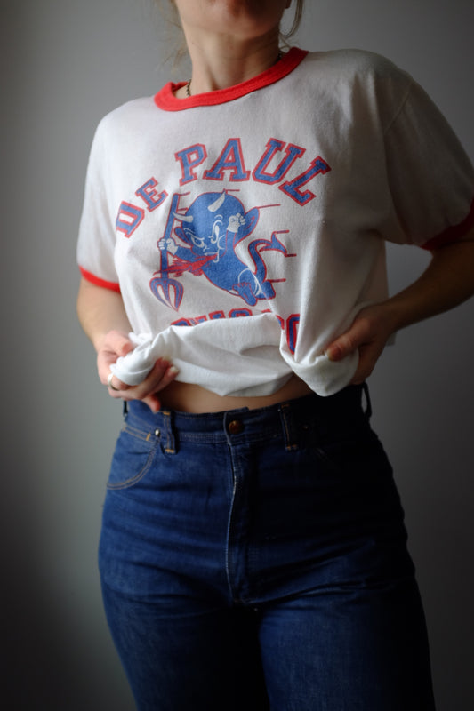 1980s Lil Devil Chicago Tee M