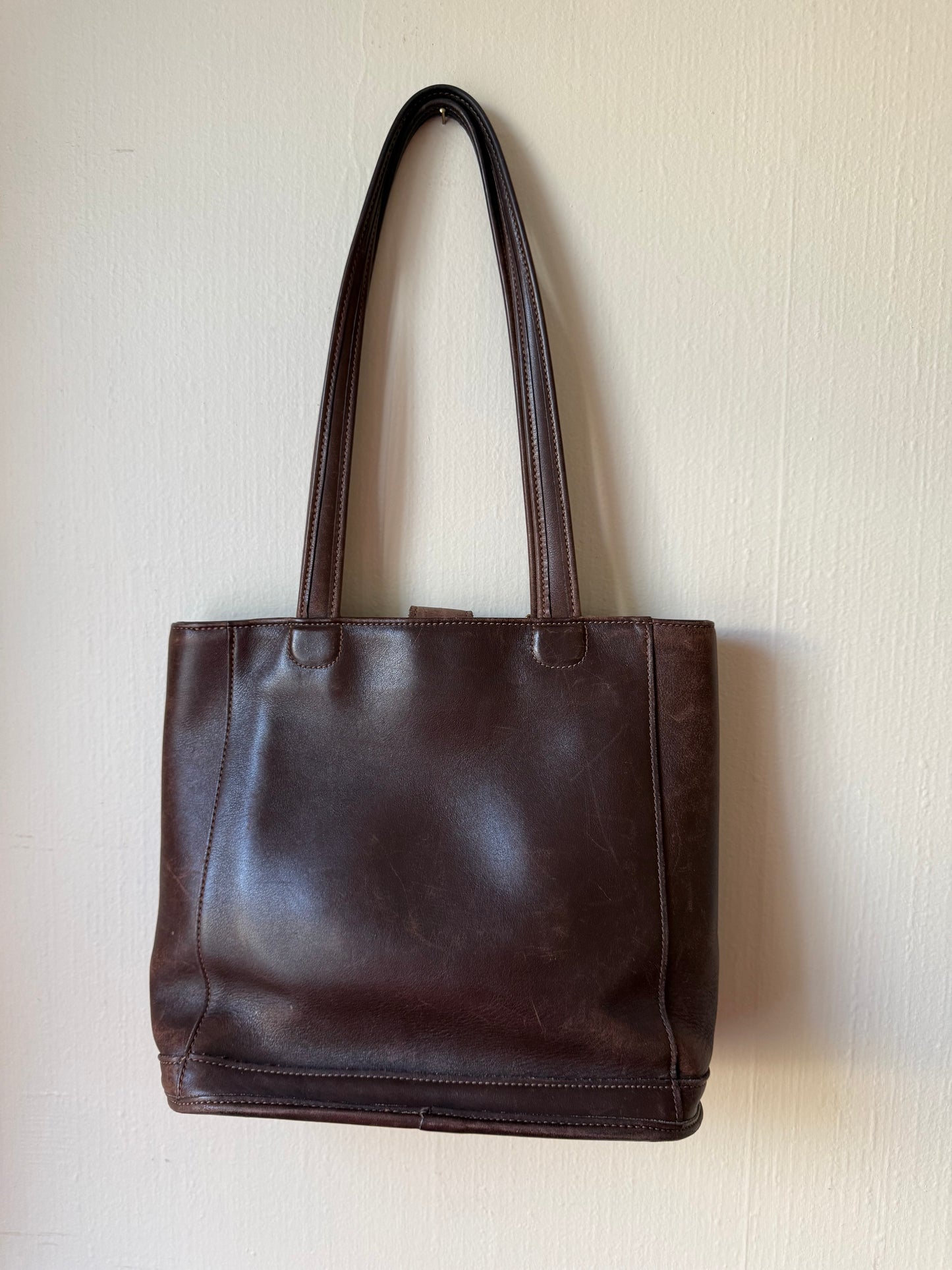 Vintage Coach Brown Bleeker Tote Bag 9305