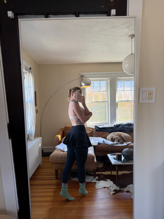 Betsey Johnson Leggings with Skirt