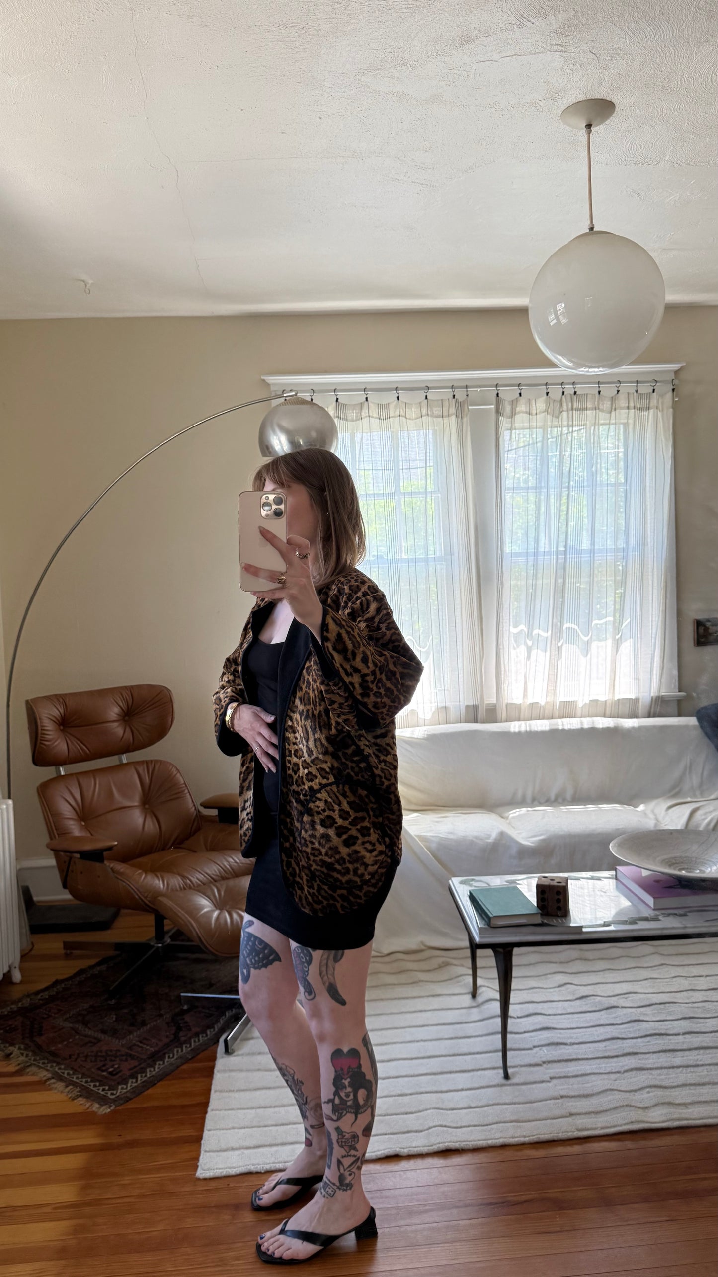 1980s Cheetah Print Hand Made Jacket Woofy Bubbles Brand