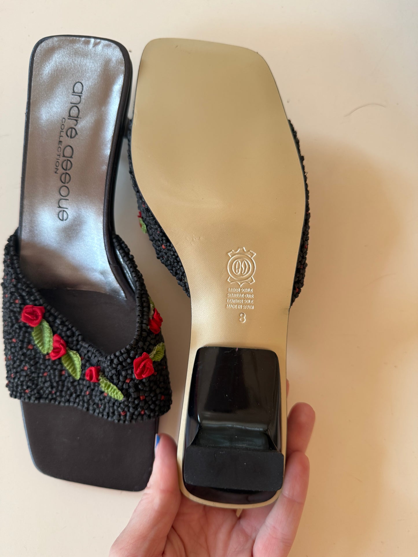 Rose Appliqué Heels