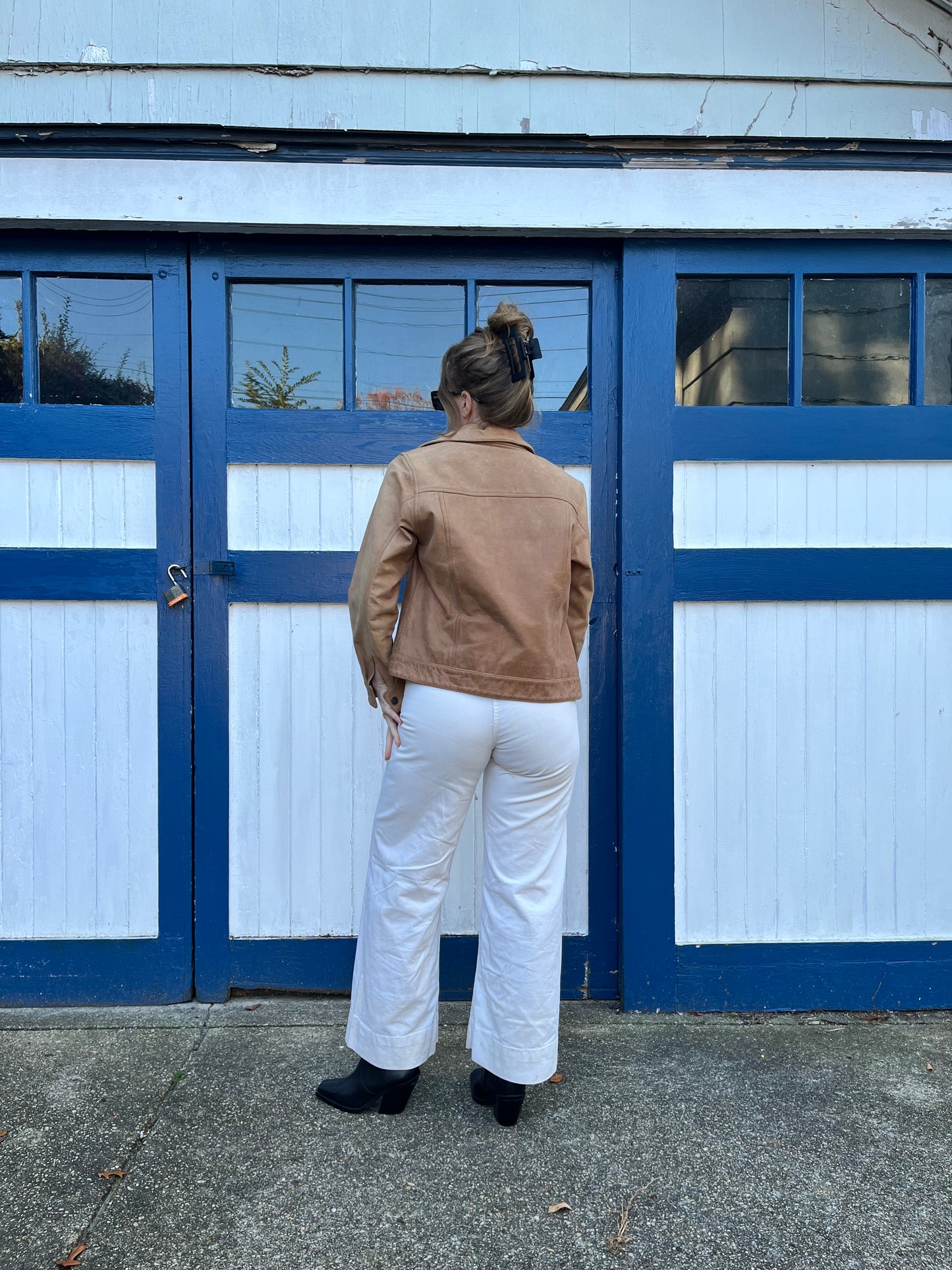 1990s Tan Leather Jacket