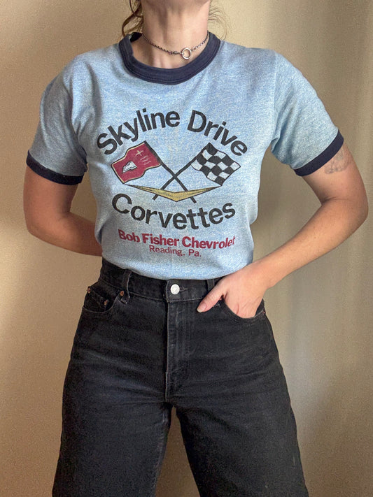 1960s Skyline Drive Corvettes Tee M