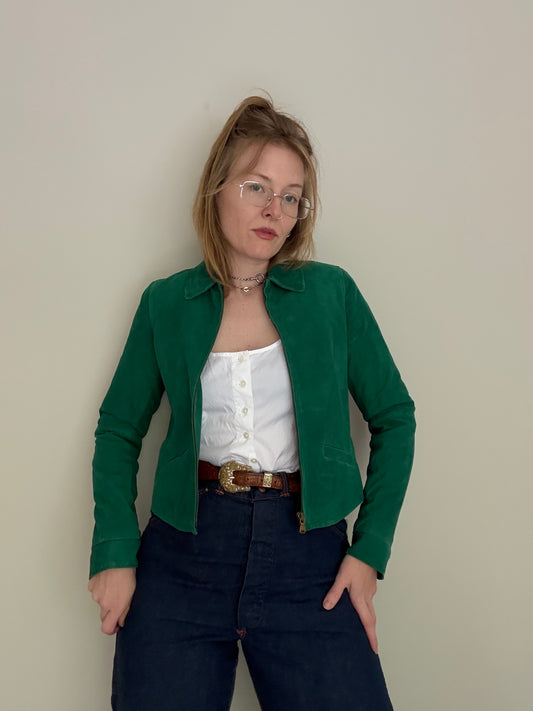 NWT Suede Green Ralph Lauren Jacket