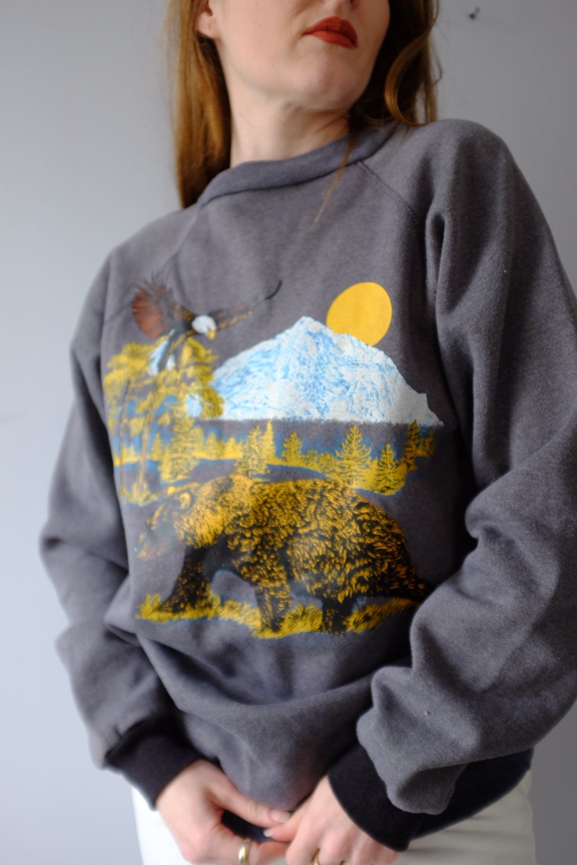 1980s Nature Crew Neck XL