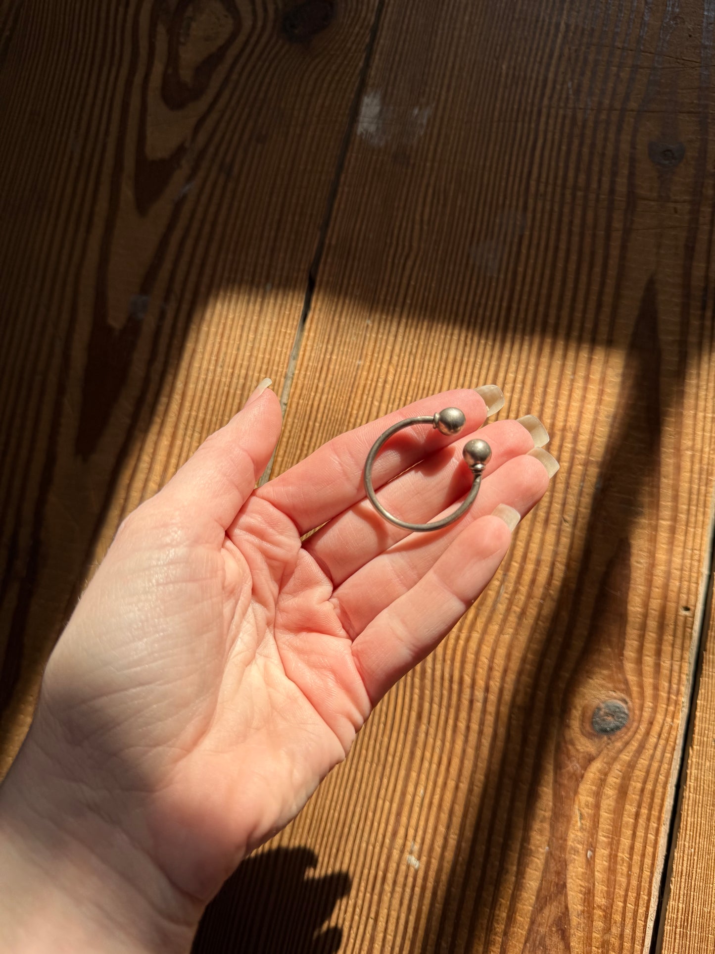 925 Silver Key Chain Ring