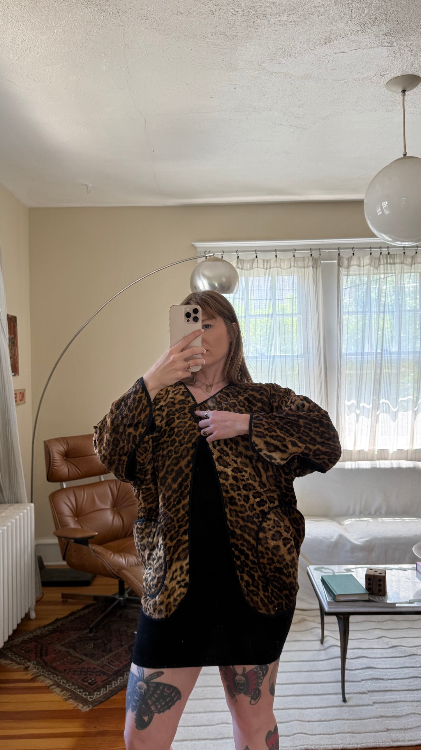 1980s Cheetah Print Hand Made Jacket Woofy Bubbles Brand