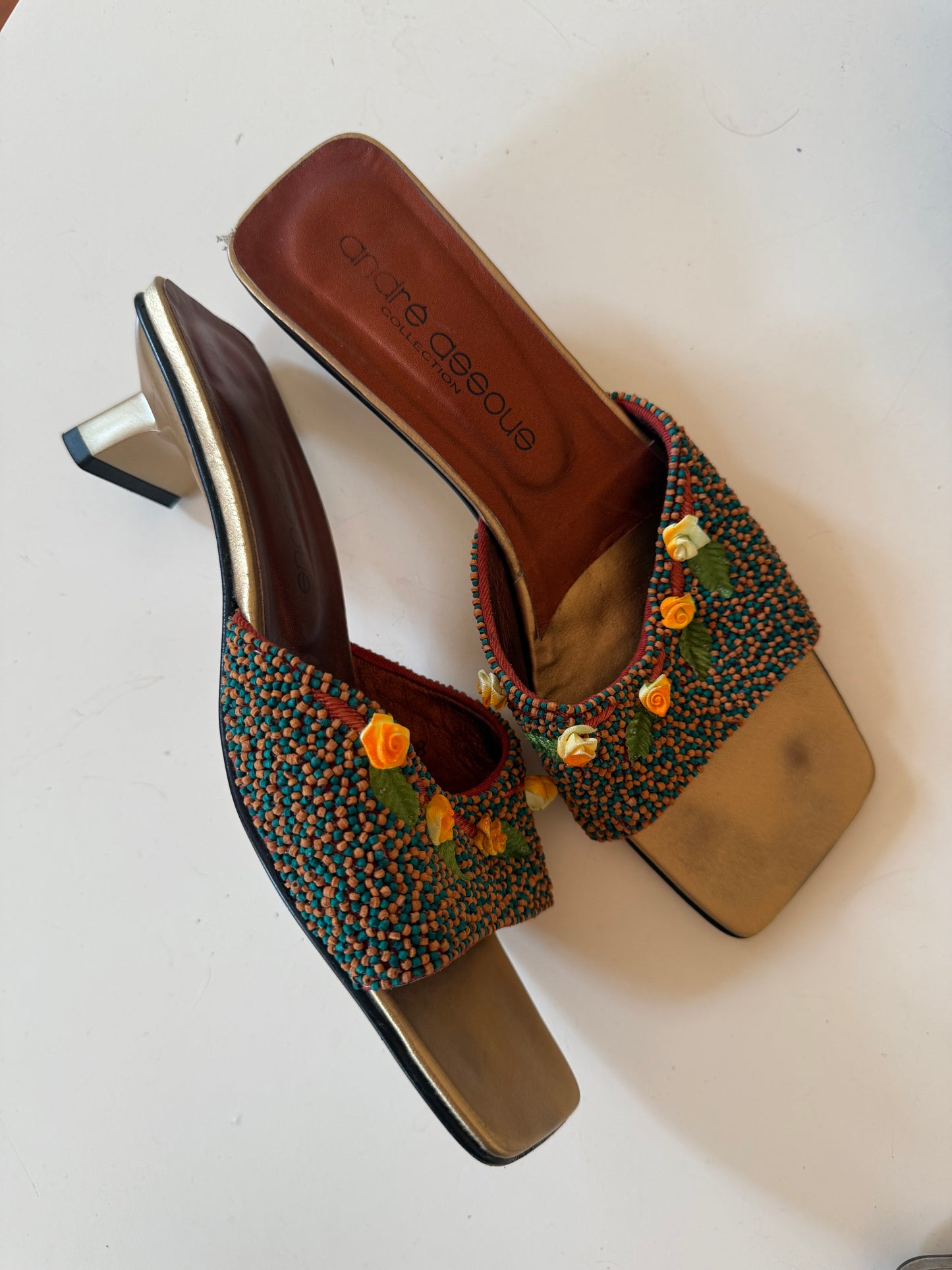 Flower Appliqué Heels