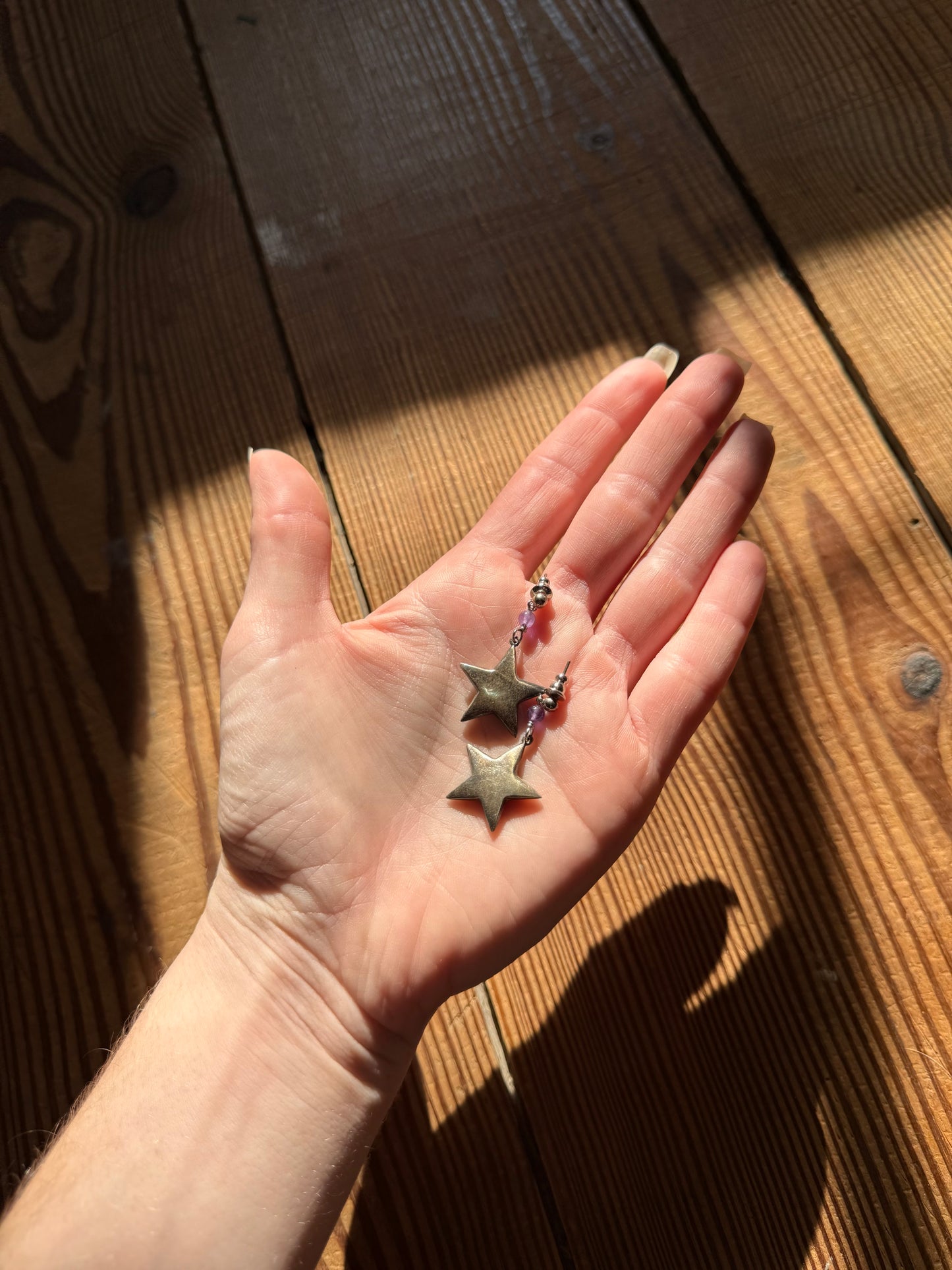 925 Silver Star Earrings