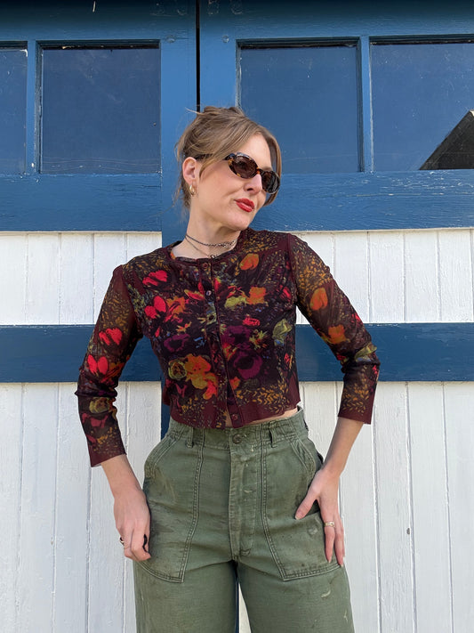 1990s Y2K Jean Paul Gaultier Soleil Top S