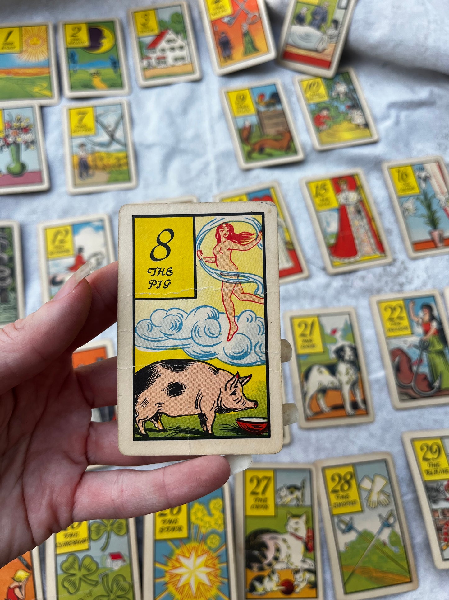 1940s Old Gypsy Fortune Telling Cards Complete Deck